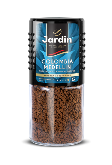 Кофе растворимый JARDIN Colombia Medellin сублимированный, ст/б, 95г (Россия, 95 г)