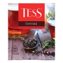 Чай черный Tess Thyme с ароматом лимона и чабреца в пакетиках 1,5 г х 100 шт
