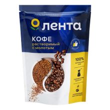 Кофе Лента Arabica молотый в растворимом 90 г