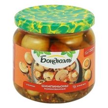 Шампиньоны Бондюэль маринованные с ароматными специями 350 мл