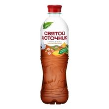 Холодный чай Святой Источник черный со вкусом Персика и Жасмина 500 мл