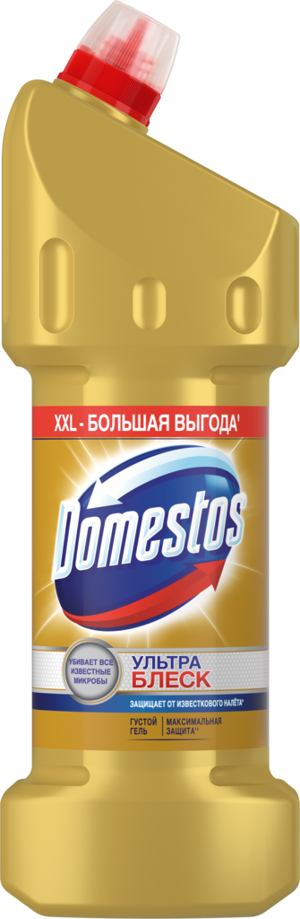 Средство для чистки унитаза DOMESTOS Ультра блеск, 1.5л (Россия, 1500 мл)