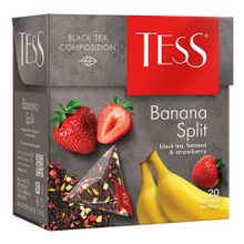 Чай черный Tess Banana Split в пирамидках 1,8 г х 20 шт