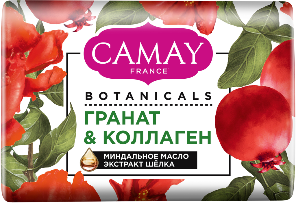 Туалетное мыло CAMAY Botanicals Цветы граната, 85г (Египет, 85 г)