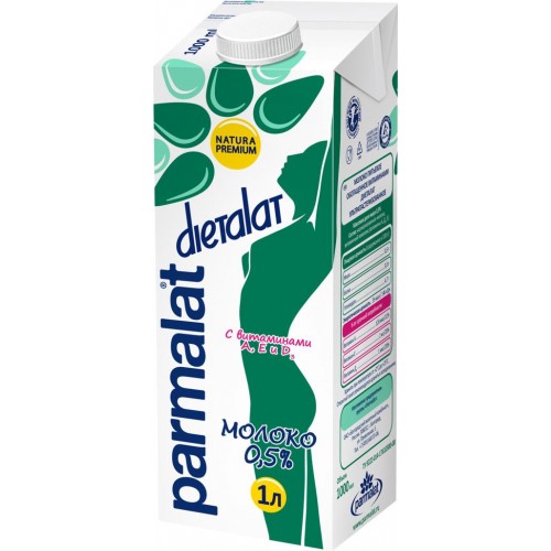Молоко ультрапастеризованное PARMALAT Dietalat Edge 0,5%, без змж, 1000мл (Россия, 1000 мл)