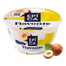 Десерт творожный Эпика Flavorite банан-ореховый крем 7,6% БЗМЖ 130 г