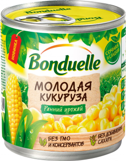 Кукуруза BONDUELLE молодая, 212мл (Россия, 212 мл)