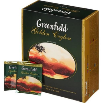 Чай Greenfield Golden Ceylon, (Голден Цейлон) 100 пак.