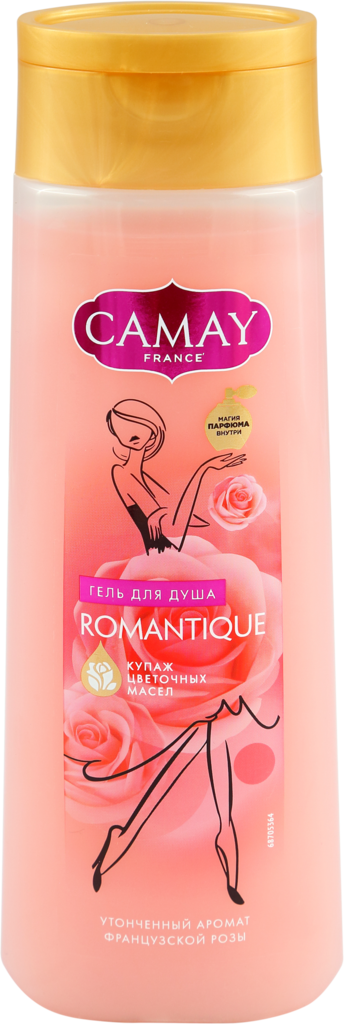Гель для душа CAMAY Romantique с ароматом французской розы, 250мл (Россия, 250 мл)