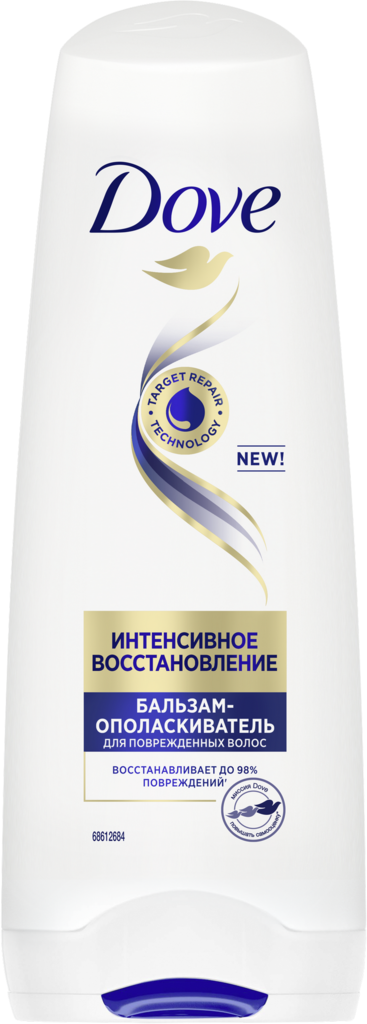 Бальзам-ополаскиватель для поврежденных волос DOVE Repair therapy Интенсивное восстановление, 200мл (Россия, 200 мл)
