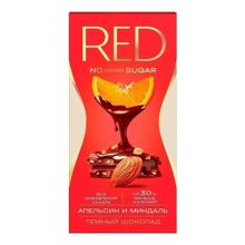 Шоколад Red Delight темный с апельсином и миндалем 70 г