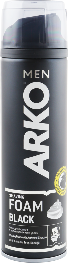 Пена для бритья ARKO Men Black, 200мл (Турция, 200 мл)