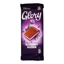 Шоколад Glory молочный с чернично-йогуртовой начинкой 75 г