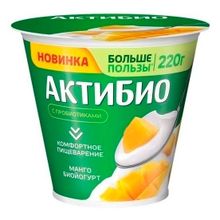 Йогурт Актибио с манго 3% БЗМЖ 220 г