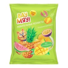Конфеты жевательные Вау Мяу! тропический вкус 250 г