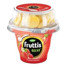 Йогуртный продукт Fruttis клубника-земляника с топпером 2,5% 175 г