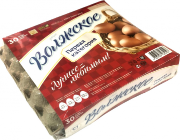 Яйцо куриное ВОЛЖАНИН С1, 30шт (Россия, 30 шт)