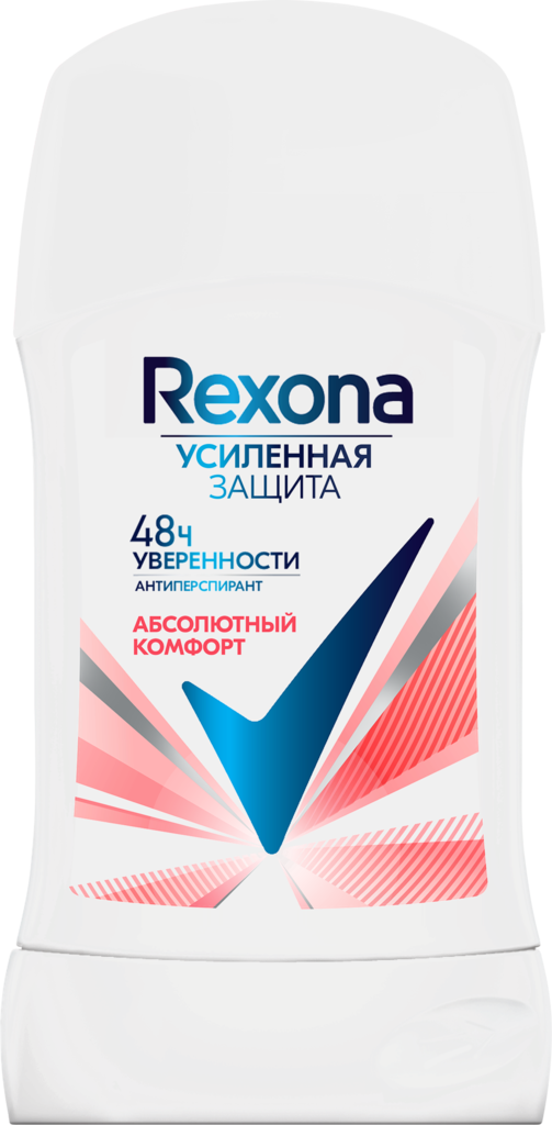 Антиперспирант-стик женский REXONA Абсолютный комфорт, 40мл (Россия, 40 мл)
