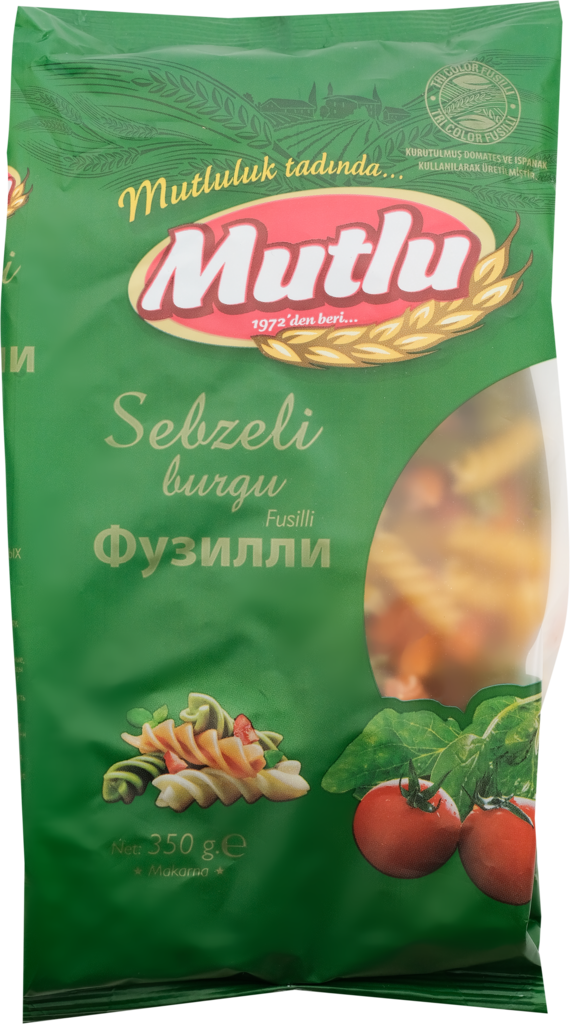 Макароны MUTLU Fusilli, 350г (Турция, 350 г)