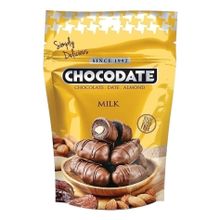 Конфеты фруктовые Chocodate Milk Финики в молочном шоколаде с миндалем 100 г
