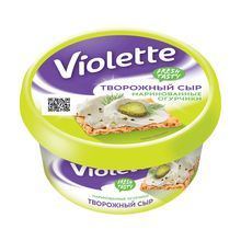 Сыр творожный Violette с огурцами и зеленью 70% БЗМЖ 140 г