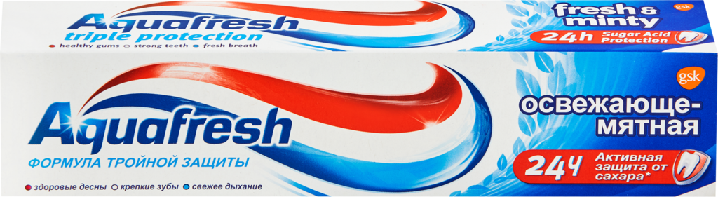 Зубная паста AQUAFRESH Total Care Освежающе-мятная, 100мл (Словакия, 100 мл)