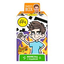 Мармелад Sweet Box Влад А4 фруктовый жевательный с подарком 10 г