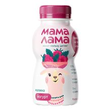 Йогурт питьевой детский Мама Лама малина с 3 лет 2,5% 200 мл
