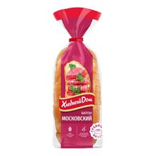 Батон Хлебный Дом Московский пшеничный в нарезке 350 г