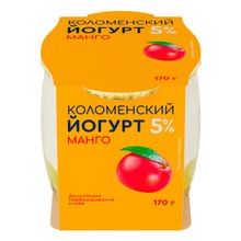 Йогурт Коломенское манго 5% 170 г