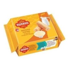 Рулетики вафельные Яшкино со вкусом сгущенного молока 160 г