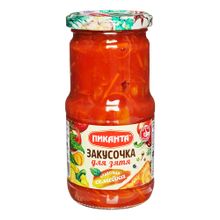 Закусочка Пиканта для зятя из резаных овощей 460 г