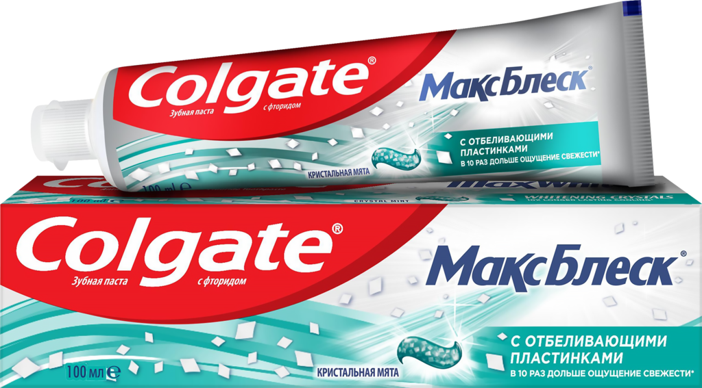 Зубная паста COLGATE Макс Блеск отбеливающая, 100мл (Китай, 100 мл)