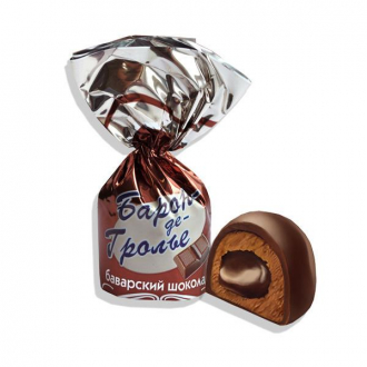 Конфеты Барон-де-Гролье баварский шоколад молочно-шок, пралине с шок начинкой 1 кг/6 шт.