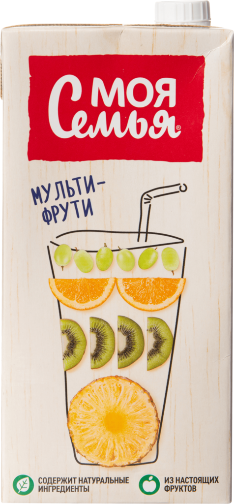 Напиток сокосодержащий МОЯ СЕМЬЯ Мульти-Фрути, 1.93л (Россия, 1.93 L)
