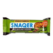 Батончик Snaq Fabriq Snaqer протеиновый с фисташкой и карамелью 50 г