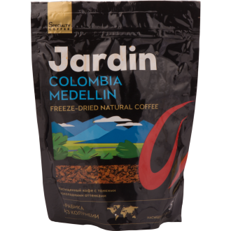 Кофе растворимый JARDIN Colombia Medellin сублимированный, 150г (Россия, 150 г)