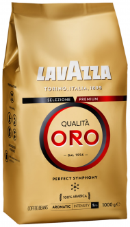 Кофе зерновой LAVAZZA Qualita Oro натуральный жареный, 1кг (Италия, 1 кг)