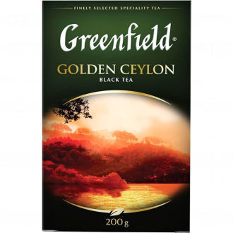 Чай черный GREENFIELD Golden Ceylon листовой, 200г (Россия, 200 г)