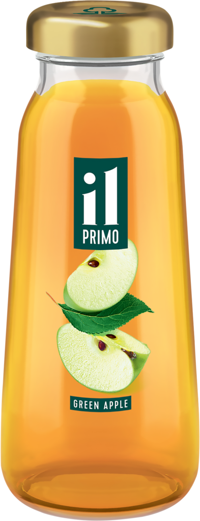 Сок IL PRIMO Яблочный из зеленых яблок осветленный восстановленный, 0.2л (Россия, 0.2 L)