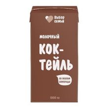 Молочный коктейль Выбор Семьи шоколад 2% 1 л