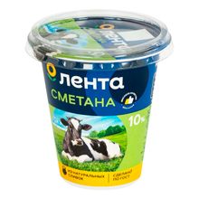 Сметана Лента 10% БЗМЖ 300 г