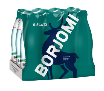 Вода Borjomi (Боржоми) мин. лечебно-столовая газ. 0,5 л х 12 шт. с/б (1 упаковка)