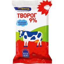 Творог Лента 9% бзмж 180 г