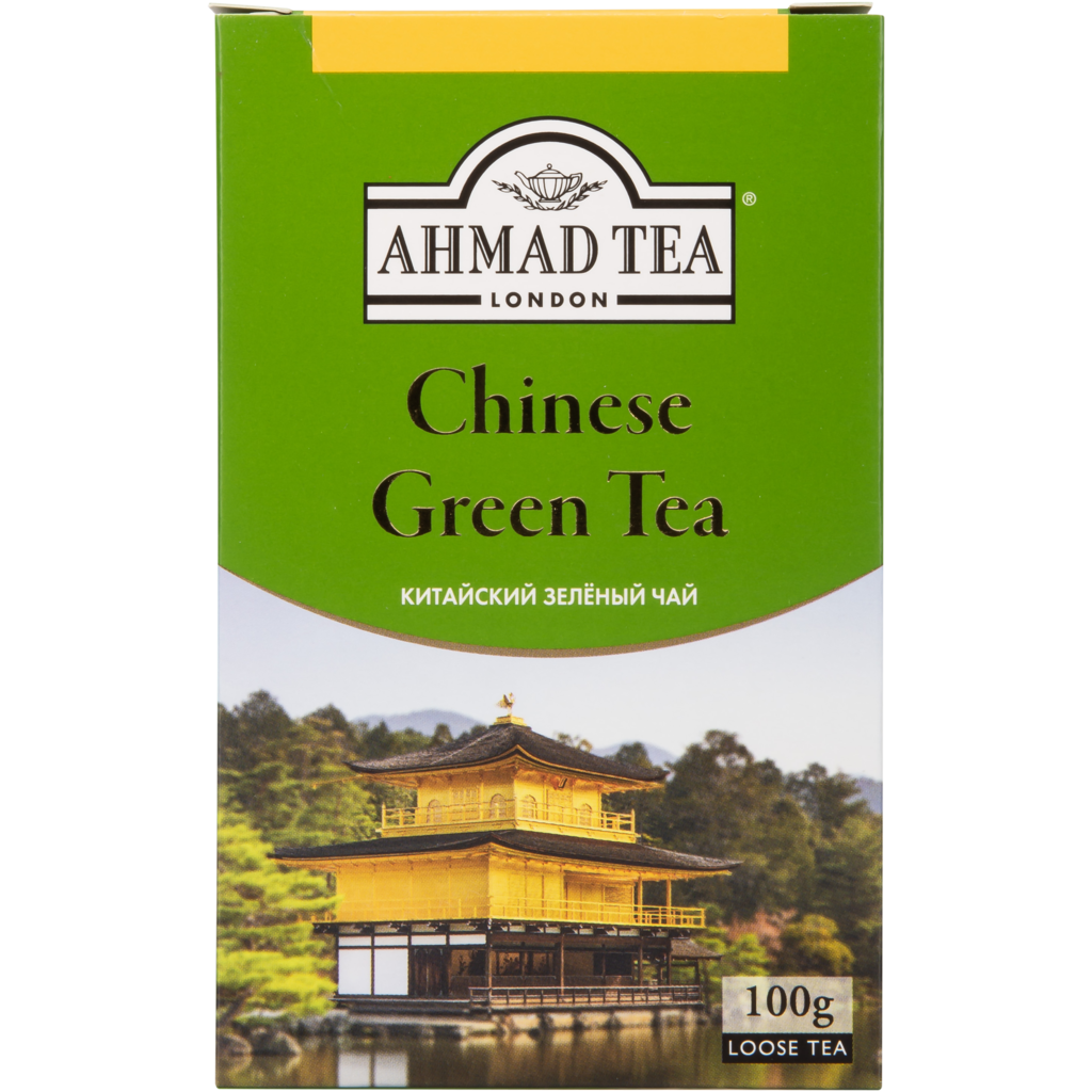 Чай зеленый AHMAD TEA Китайский листовой, 100г (Россия, 100 г)