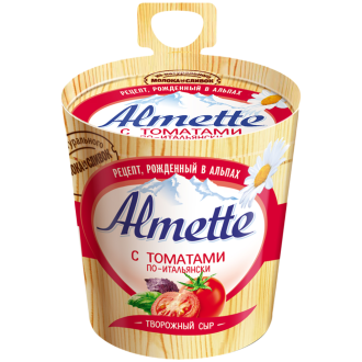 Сыр творожный HOCHLAND Almette с томатами по-итальянски 57%, без змж, 150г (Россия, 150 г)