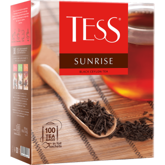Чай черный TESS Sunrise, 100пак (Россия, 100 пак)