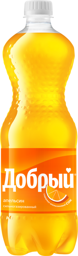 Напиток ДОБРЫЙ Апельсин сильногазированный, 1л (Россия, 1 L)