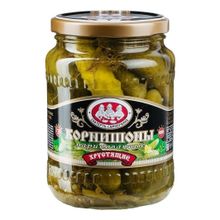 Корнишоны Скатерть-Самобранка маринованные хрустящие 720 мл