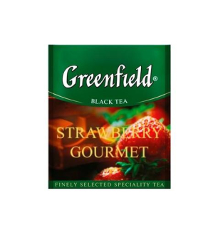 Чай Greenfield Strawberry Gourmet, (Строуберри Гурме) 100 пак. ХРК